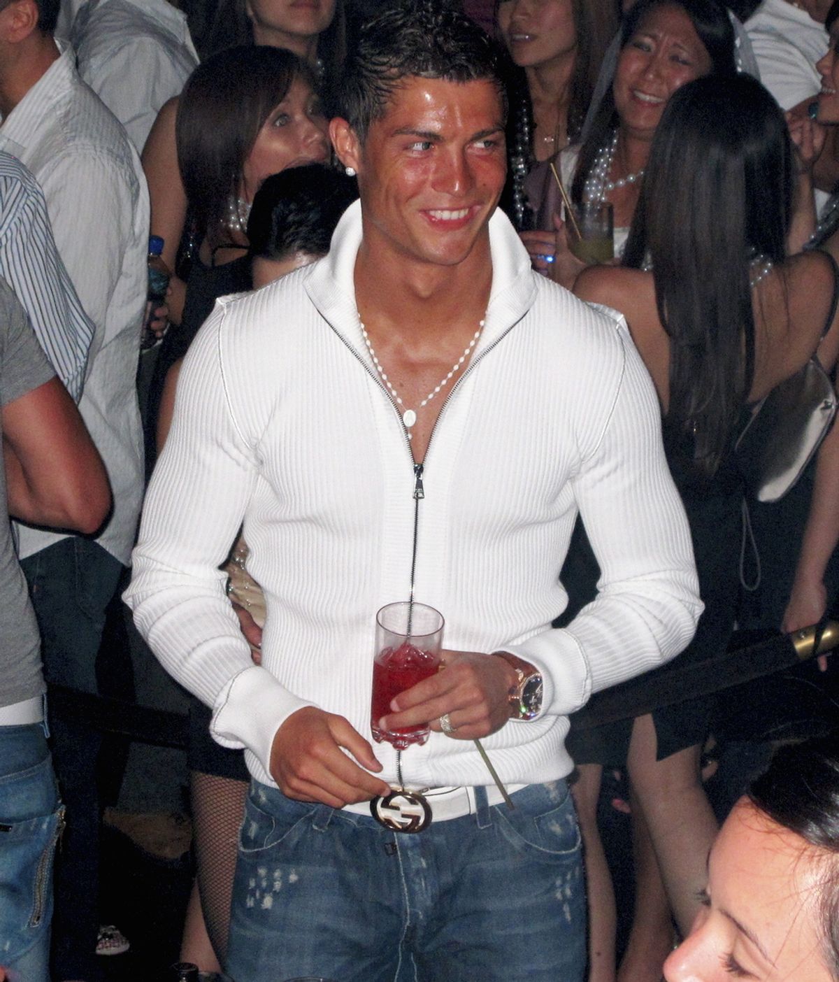 Cristiano Ronaldo, de fiesta