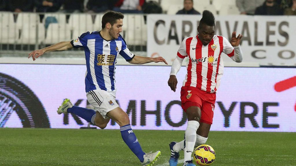 Empate a dos entre el Almería y la Real Sociedad