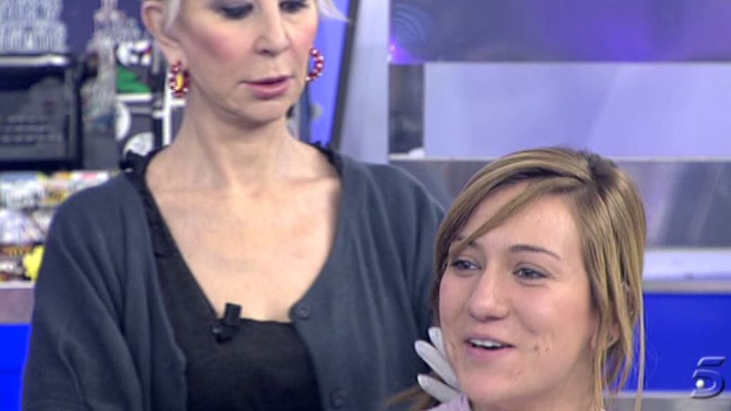 La colaboradora presume de pelo
