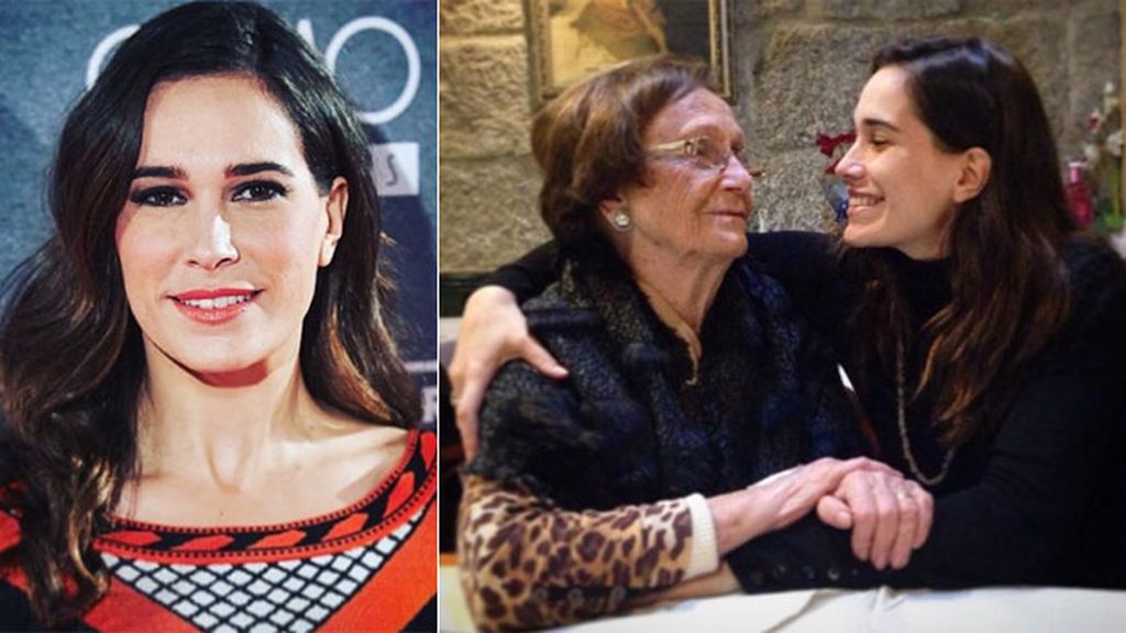 La actriz Celia Freijeiro con "la abu"