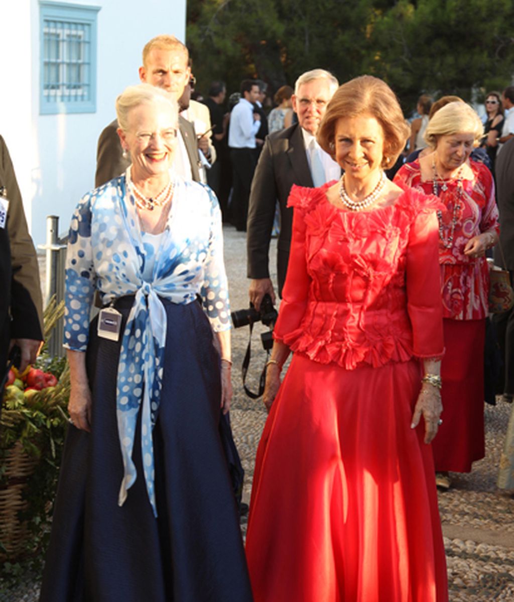 Con la Reina de Dinamarca