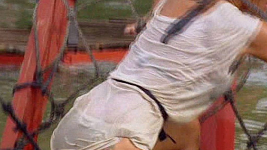 Las chicas, en la pista americana