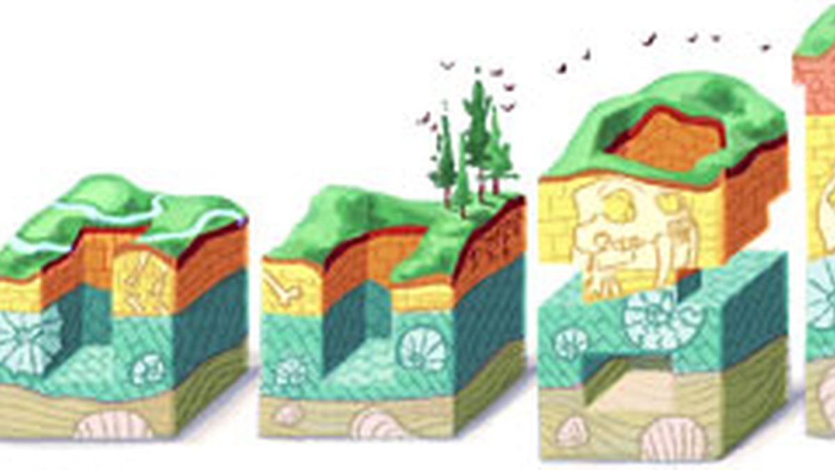 Las capas de la tierra llegan al doodle de Google