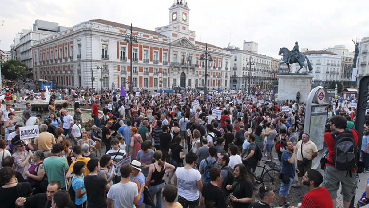 Protestas contra el PP en Madrid