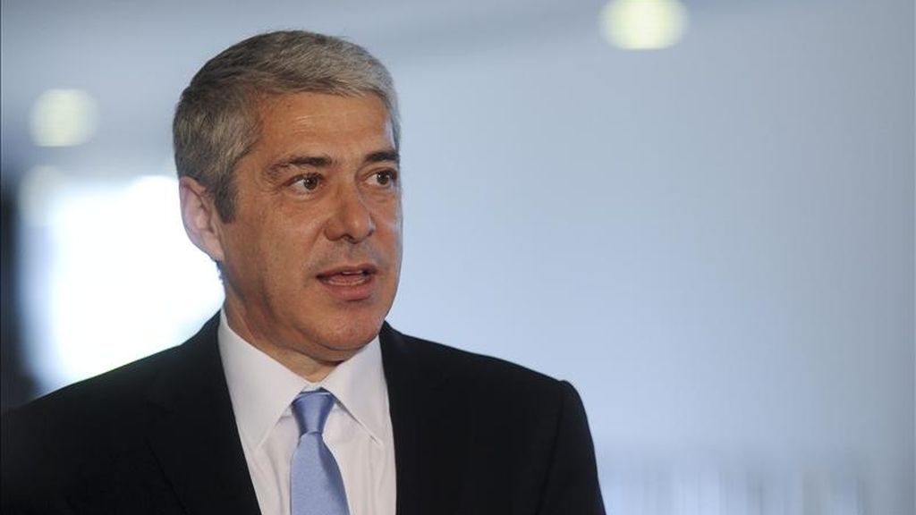 El primer ministro de Portugal, José Sócrates, durante una rueda de prensa. EFE/Archivo El primer ministro de Portugal, José Sócrates, durante una rueda de prensa. EFE/Archivo