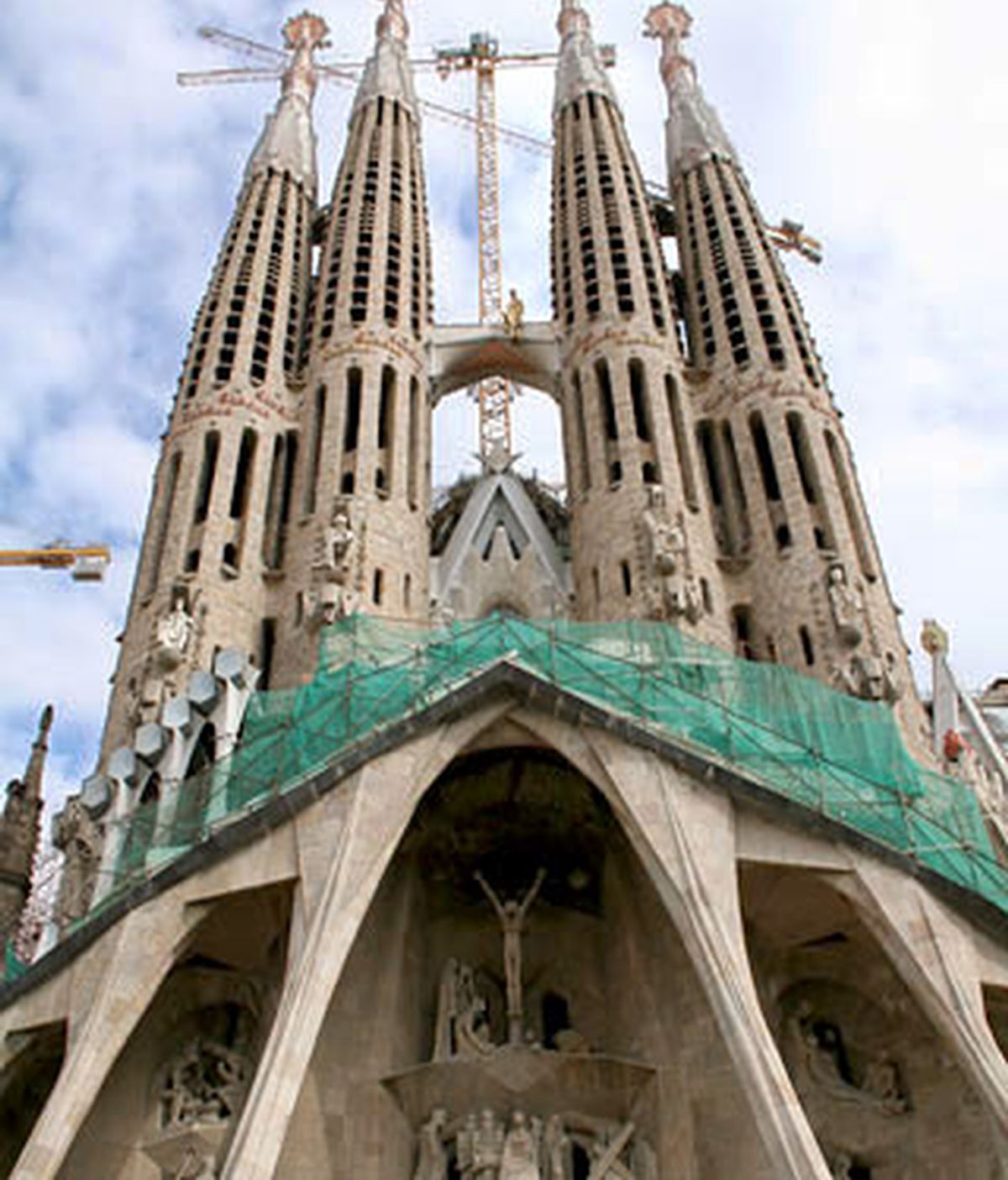 La Sagrada Familia, de Gaudí, en pleno centro de Barcelona