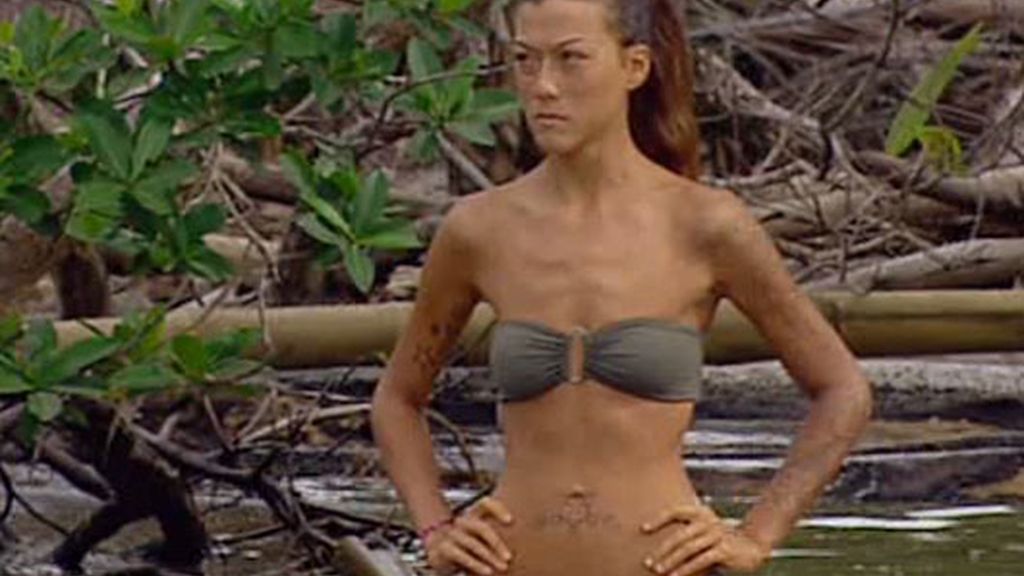 Las chicas, en la pista americana