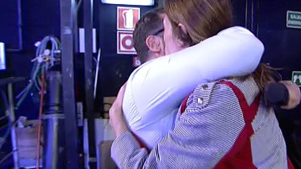 Jorge Javier Vázquez y Raquel Sánchez Silva se encuentran entre bambalinas