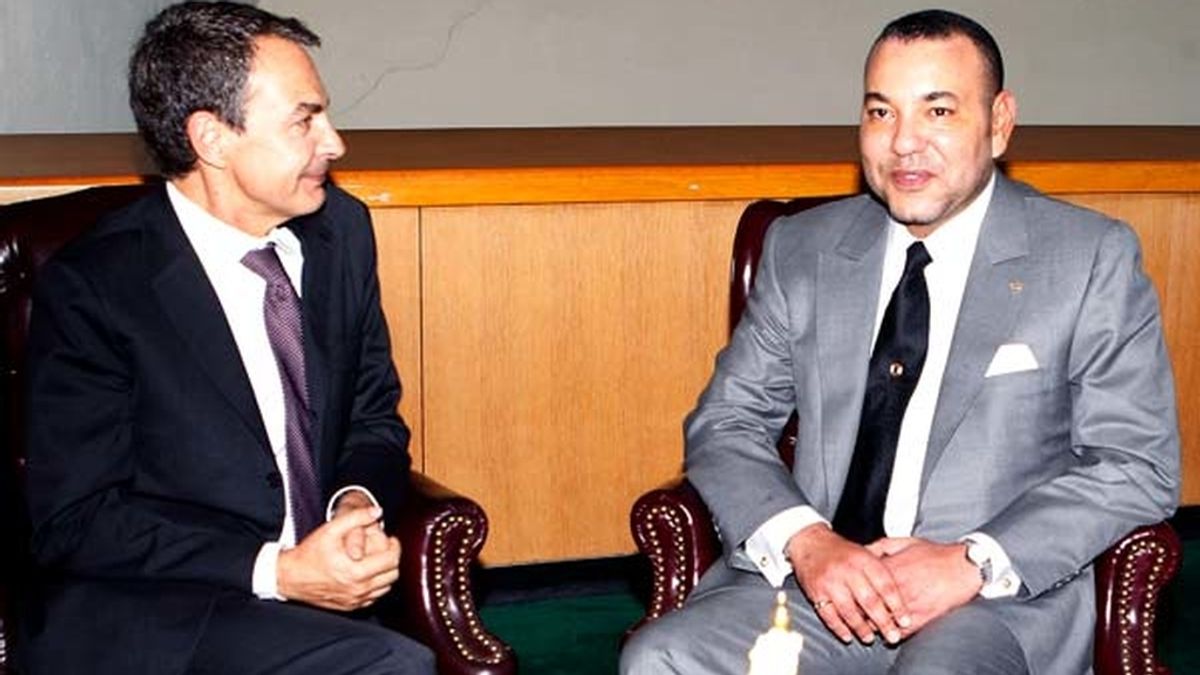 José Luis Rodríguez Zapatero se reúne con el Rey Mohamed VI. Vídeo: Informativos Telecinco,