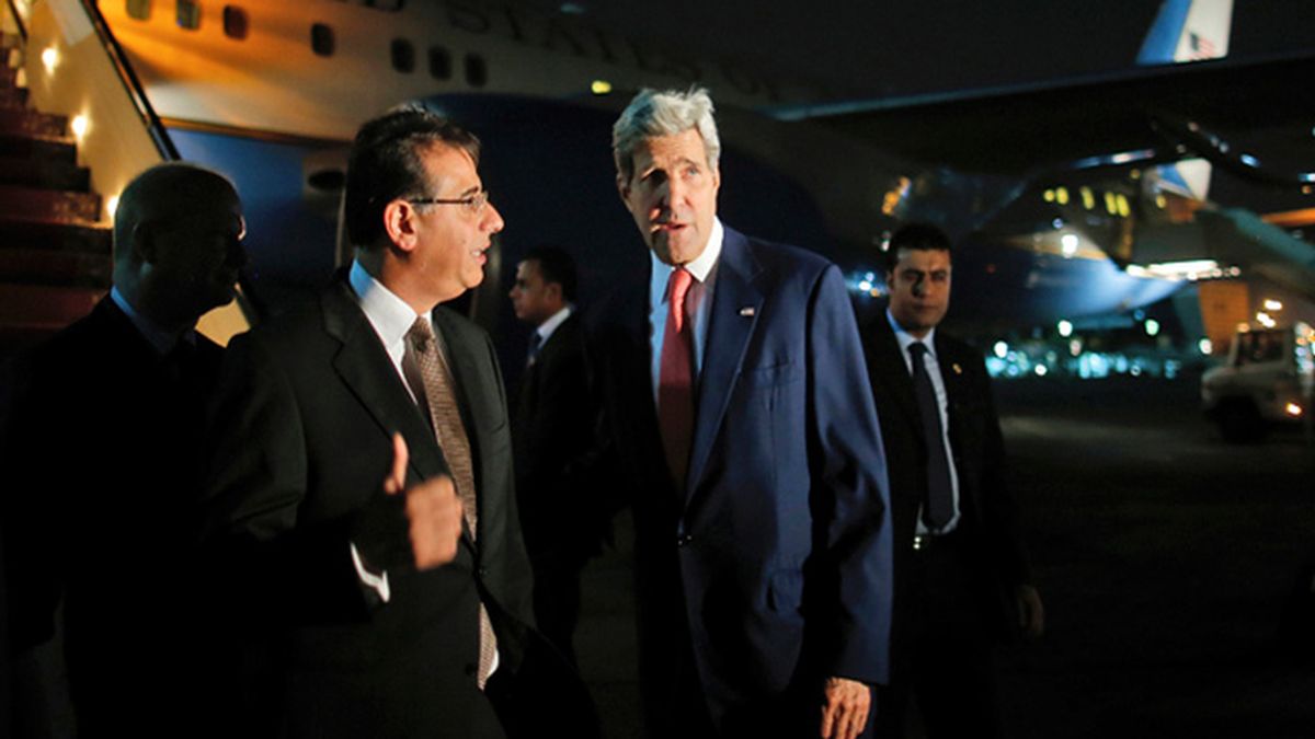El secretario de Estado de Estados Unidos, John Kerry, ha llegado a El Cairo para intentar impulsar un alto el fuego en la Franja de Gaza