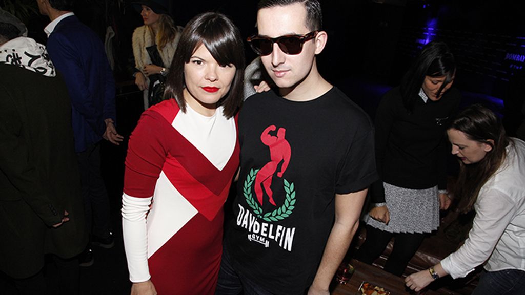 Con Laura Caballero, los dos vestidos de Davidelfin