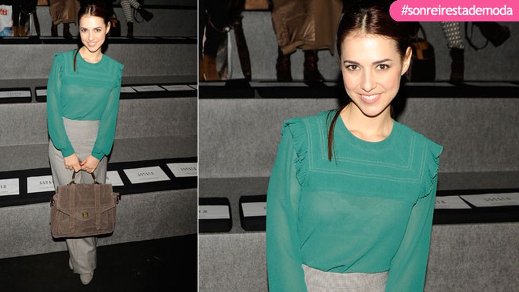 Cristina Brondo en el desfile de Teresa Helbig