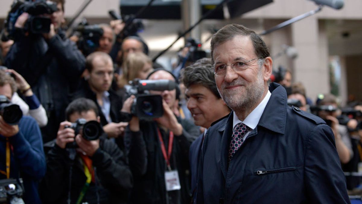 Mariano Rajoy a su llegada a la cumbre europea en Bruselas
