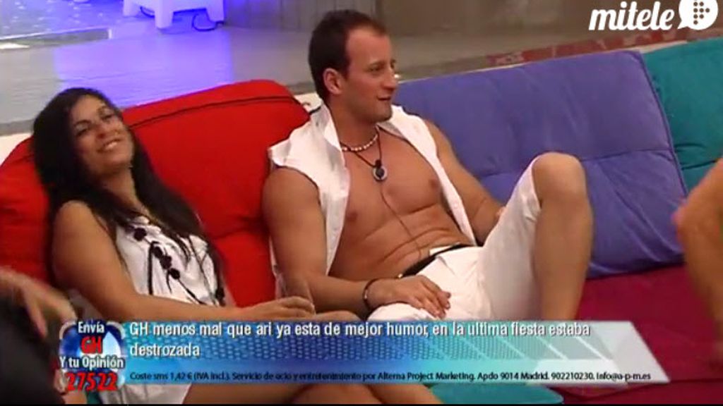 Los concursantes mandaron saludos a Noe durante la fiesta