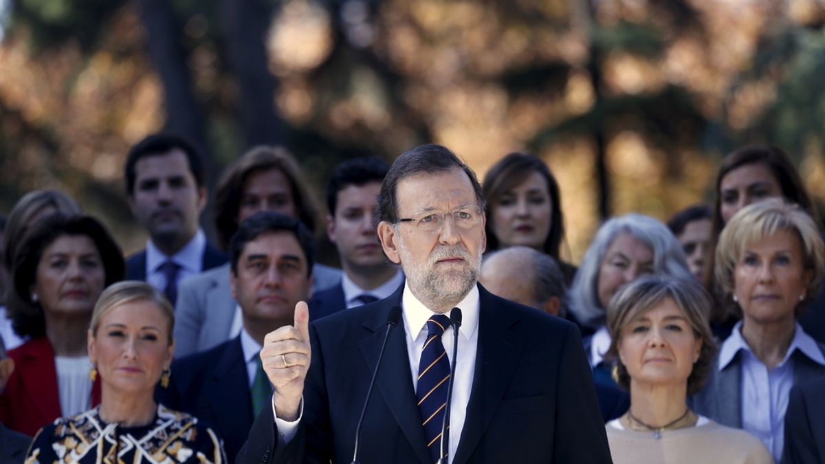 Mariano Rajoy presentando la lista por Madrid