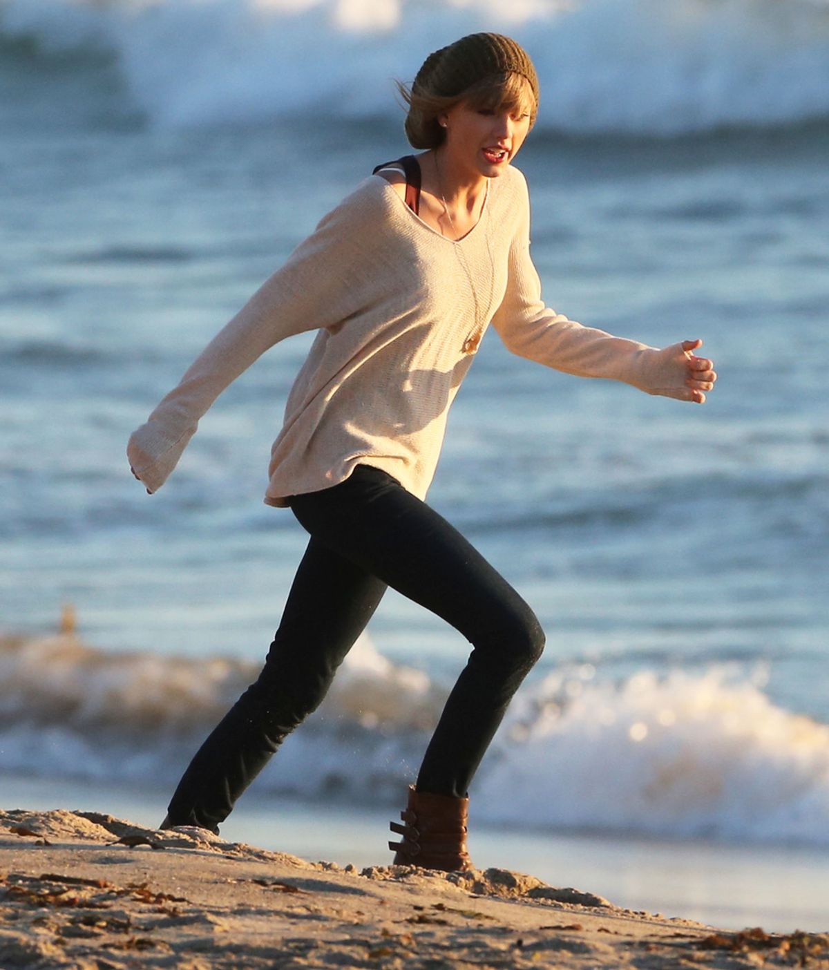 Taylor Swift en la playa