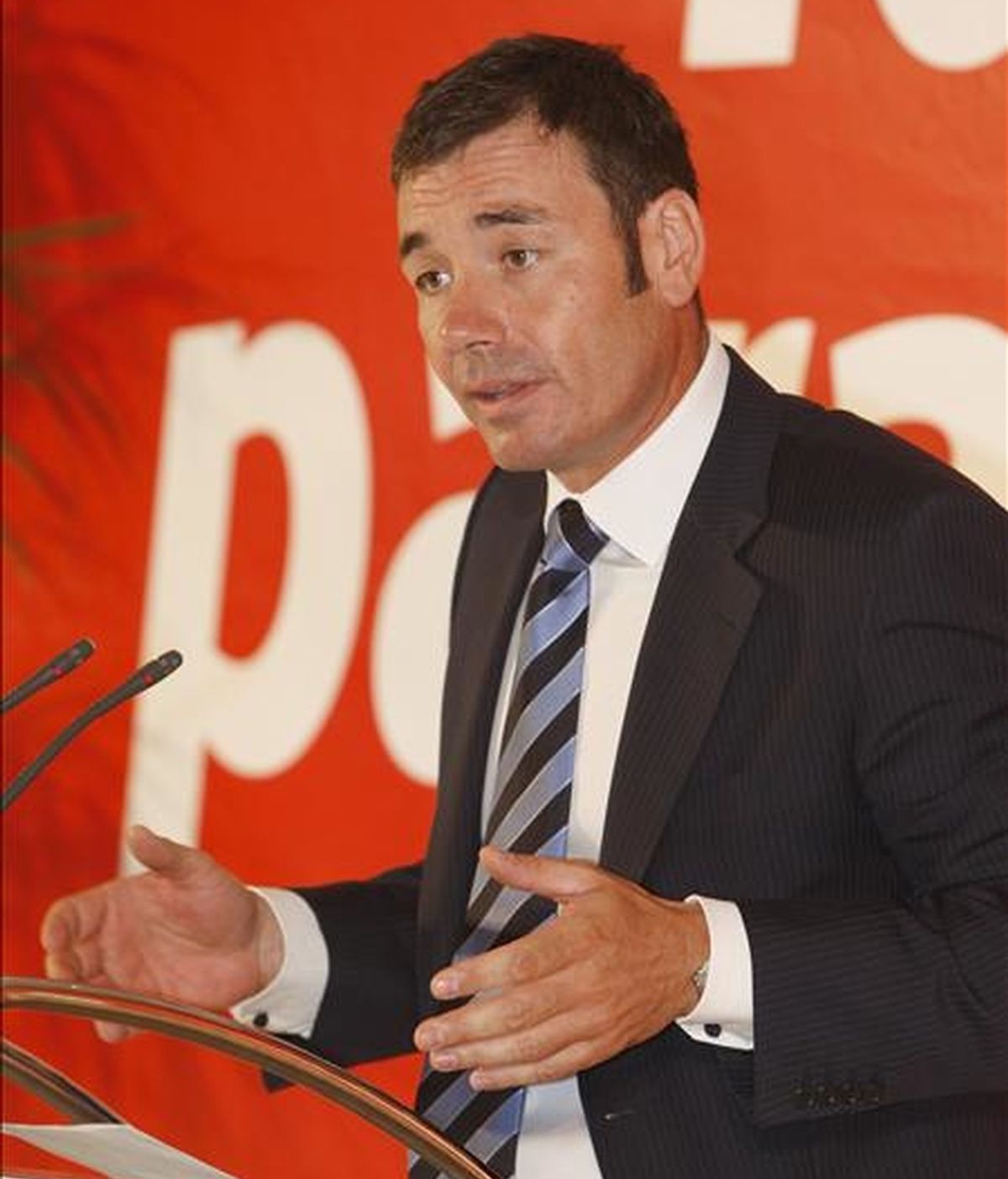 El secretario general del PSM, Tomás Gómez, durante una comparecencia. EFE/Archivo
