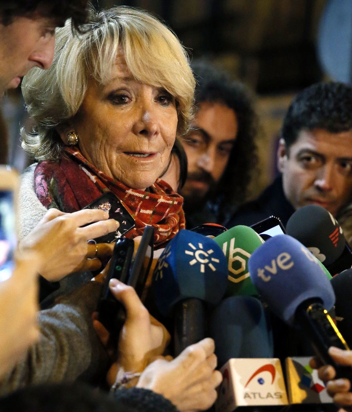 Las explicaciones de Aguirre tras los resgistros en la sede del PP de Madrid