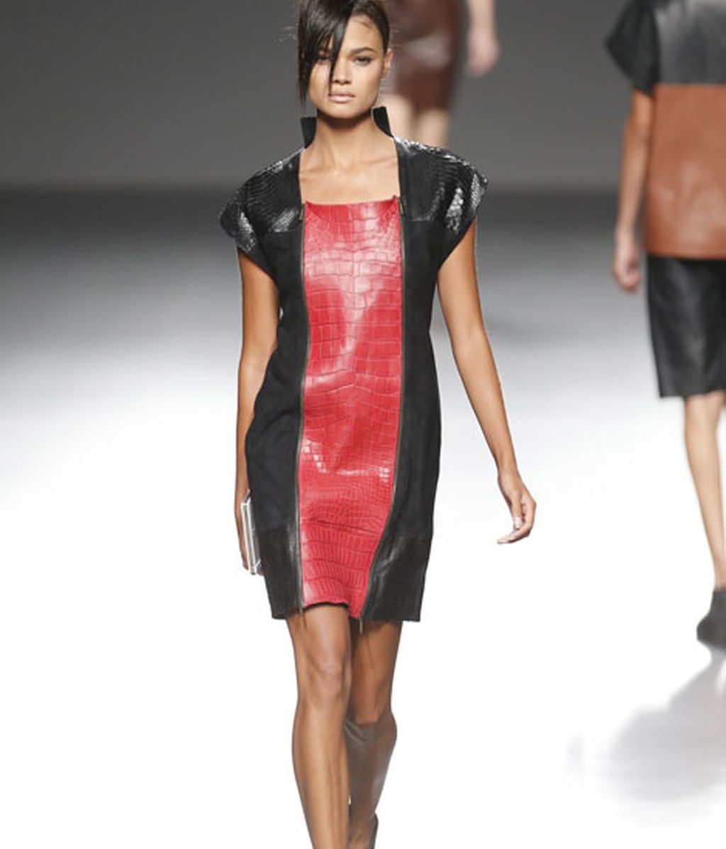 Rojos brillantes y colores de la tierra