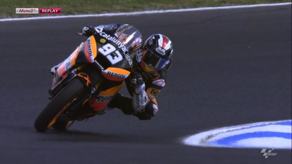 Marc Márquez se subió a su Suter en la FP2 de Phillip Island