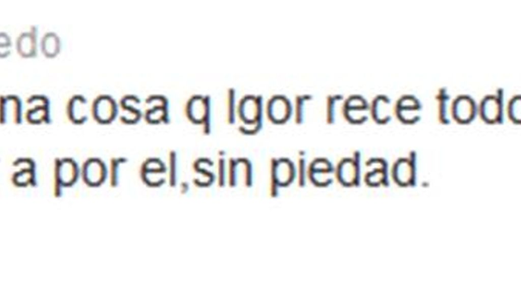 Ainara, la ex de Igor, su peor crítica