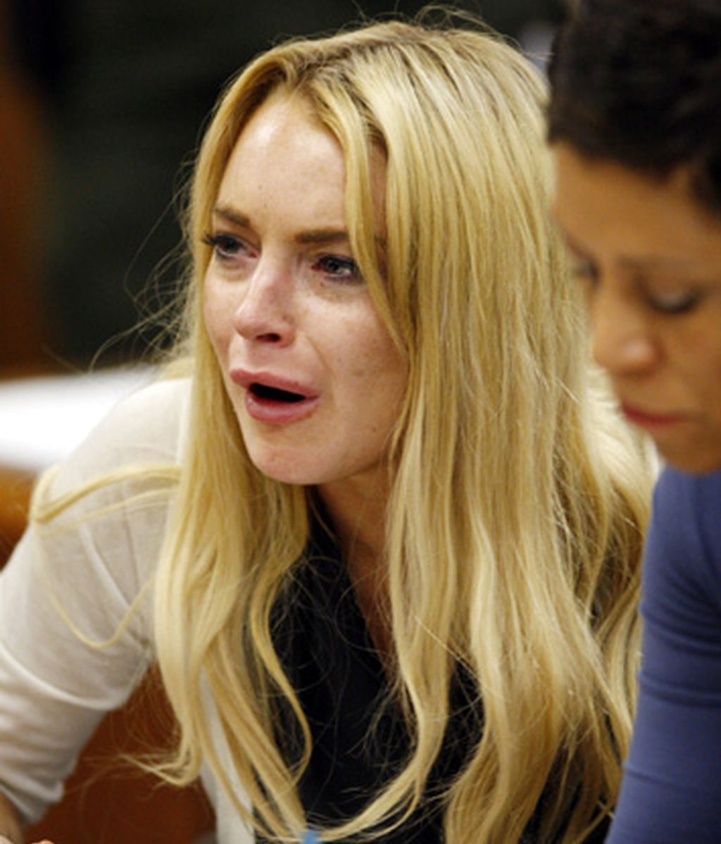 La reacción de Lindsay Lohan al ser condenada a prisión