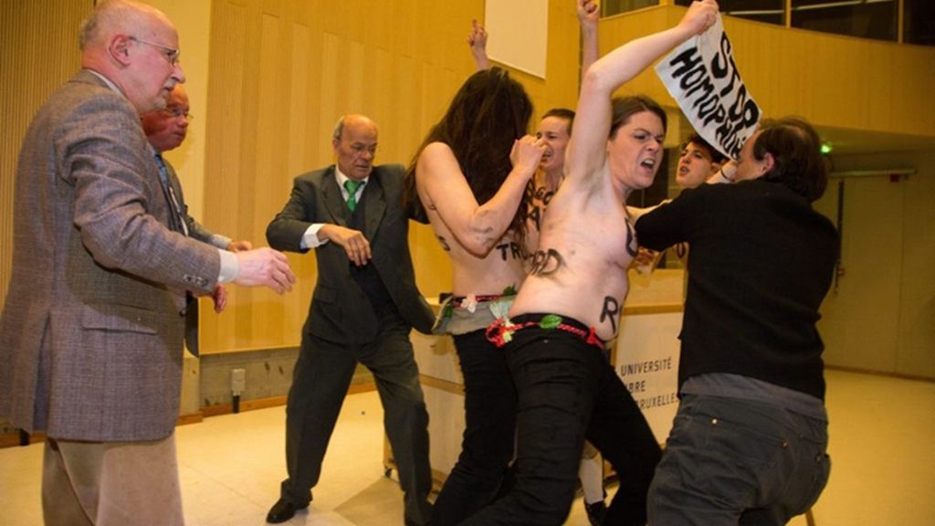 FEMEN acusa a la Iglesia Católica de incitar al odio y la homofobia