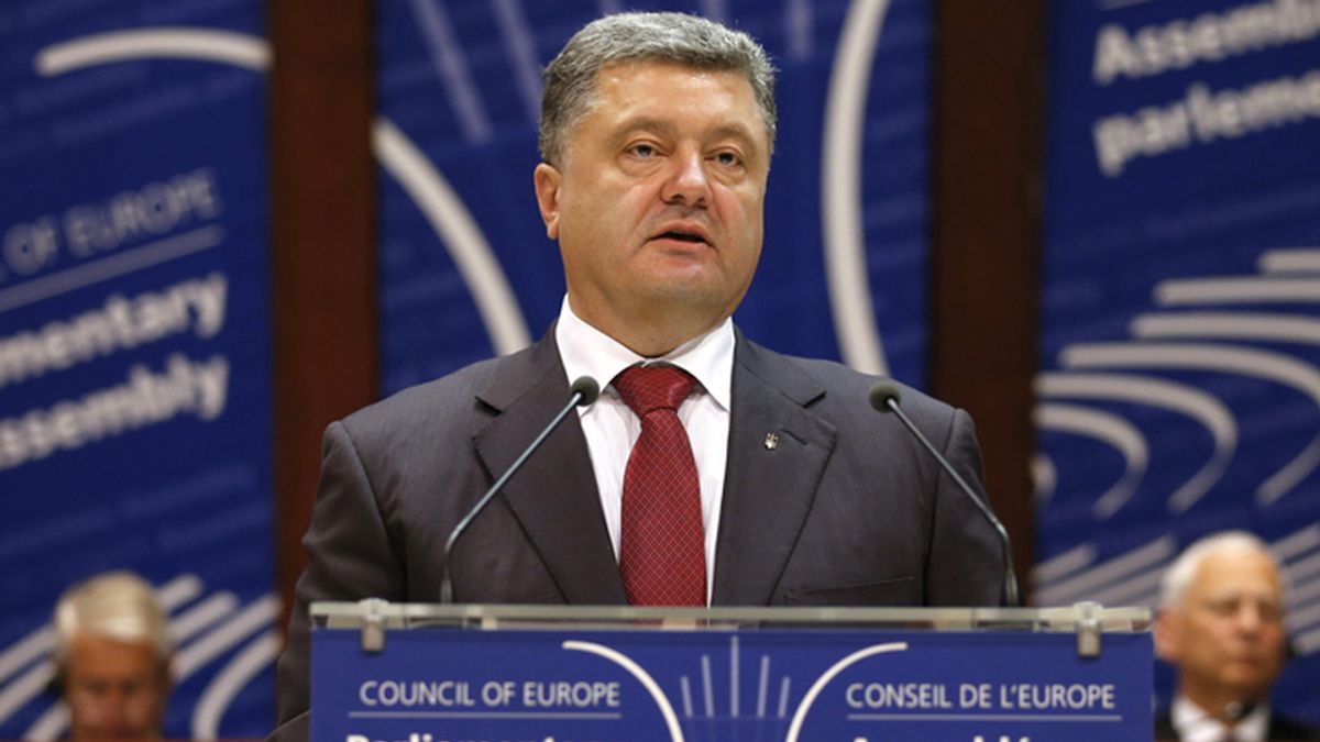 Visita del Presidente ucraniano al Consejo de EuropaPoroshenko