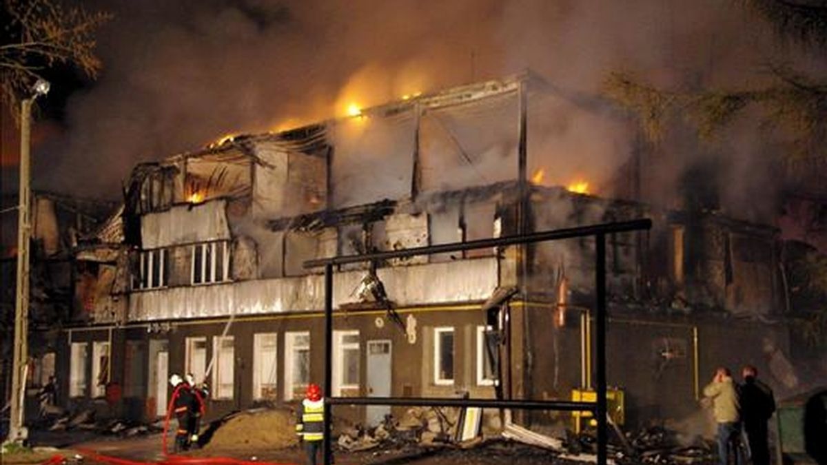 El albergue incendiado en Polonia ya había sufrido conatos de fuego anteriores. Vídeo: Informativos Telecinco