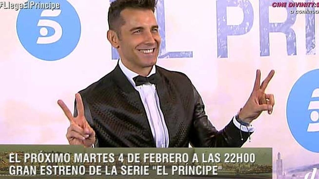 Jesús Vázquez, presentador de la premiere, con pantalones de Gucci