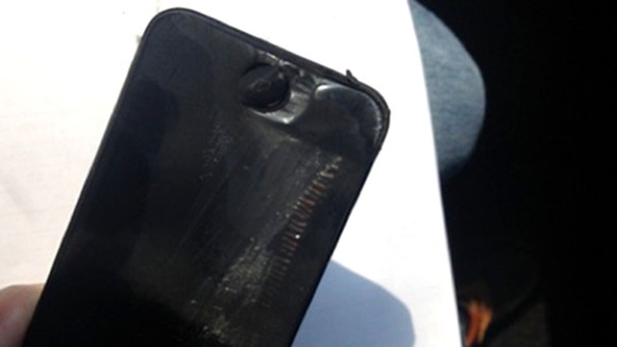 iPhone 5 quemado, explosión iPhone 5