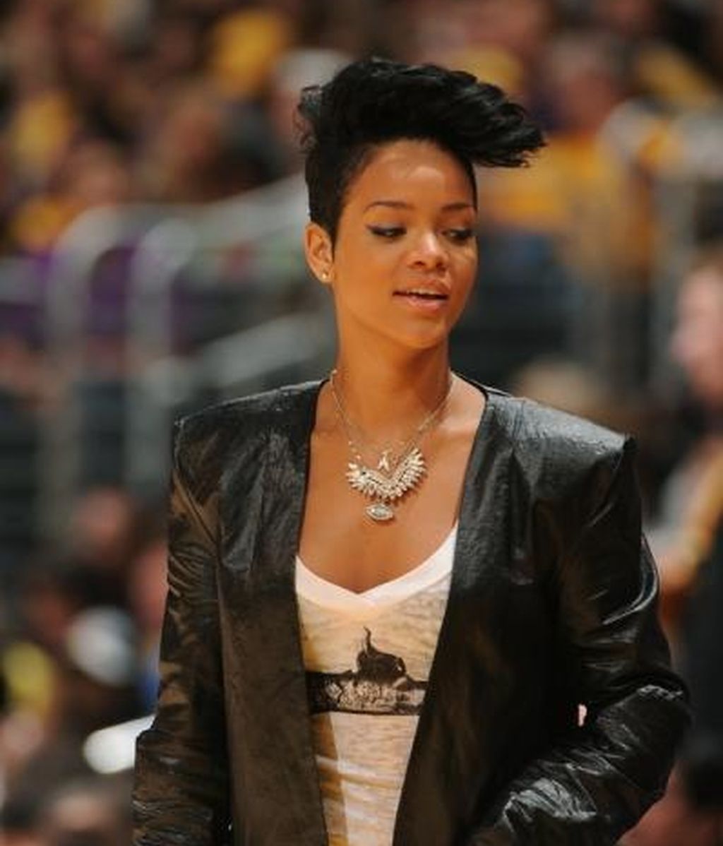 Rihanna, estrella de la NBA