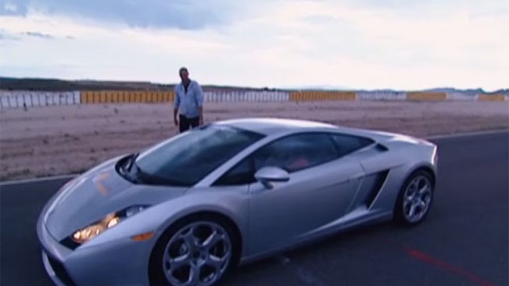 Manuel, al volante de un Lamborghini