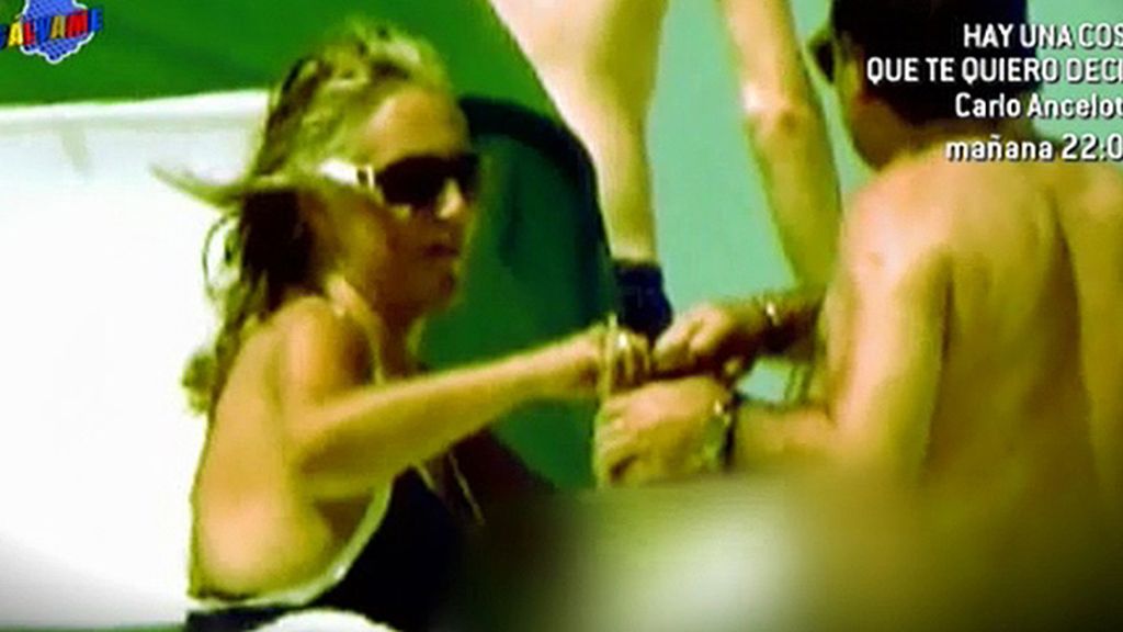 La colaboradora y su marido disfrutaron del sol, la playa... y una suculenta hamburguesa