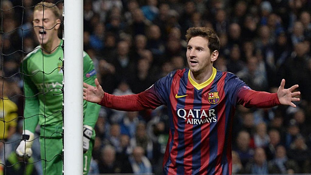 Messi, tras marcar al City Messi, tras marcar al City