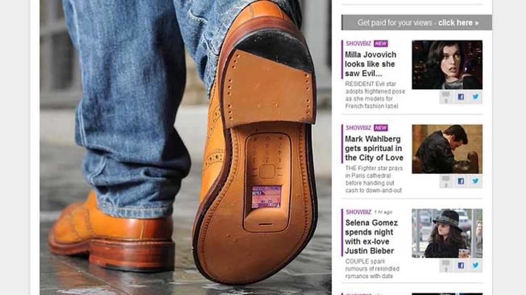 Zapatos teléfono