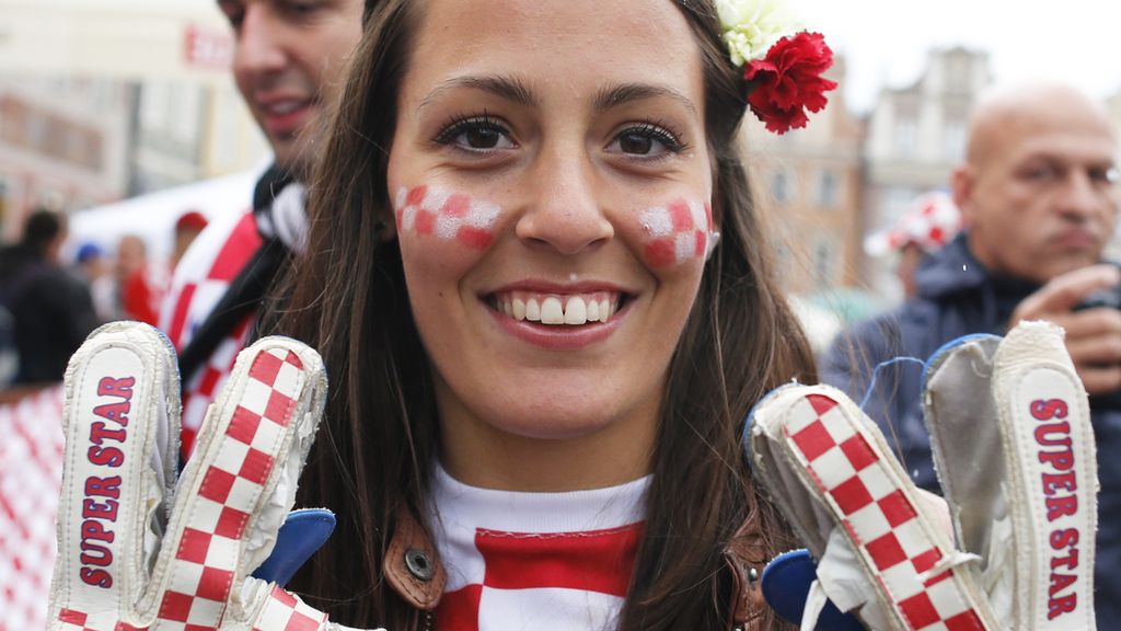 Mayoría croata en las gradas en el partido con Italia