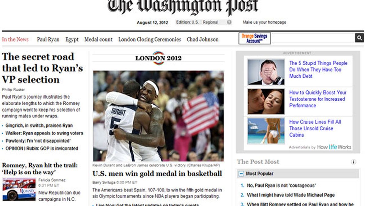Página de The Washington Post
