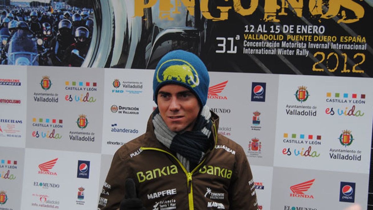 Nico Terol, posando en el photocall