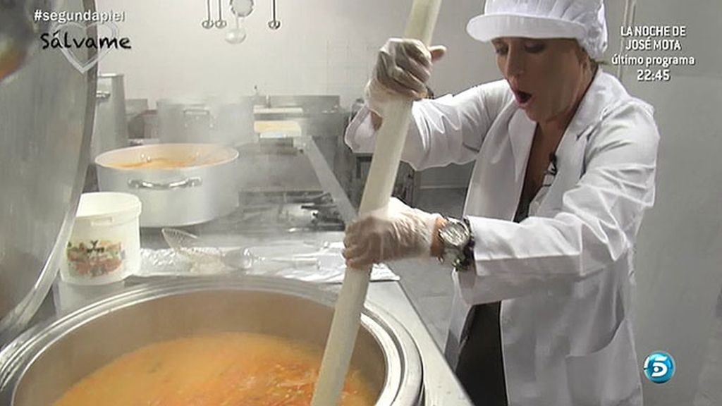 La colaboradora de 'Sálvame' pasa unos días en la Fundación Virgen del Pueyo