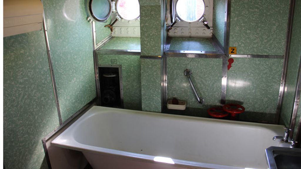 Una de las pocas comodidades a bordo del buque de guerra