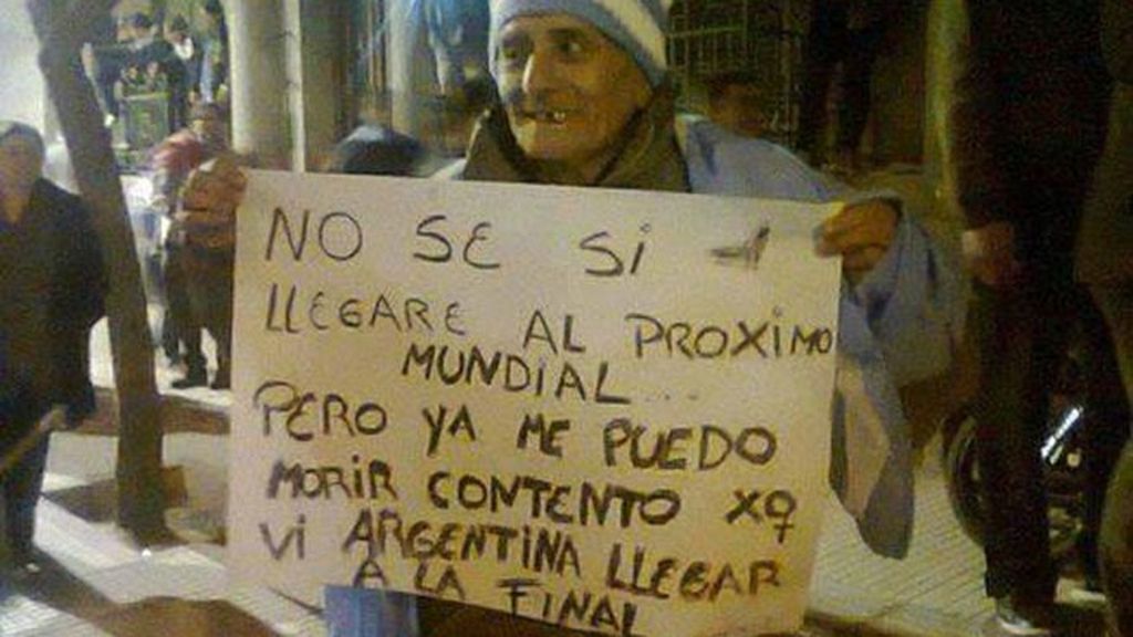 El 'viejito argentino' ha dado la vuelta al mundo con esta imagen