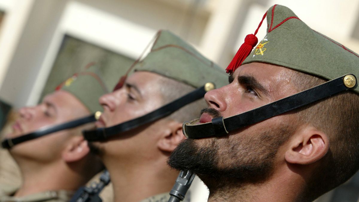 Legionarios españoles en la ciudad iraquí de Nayaf