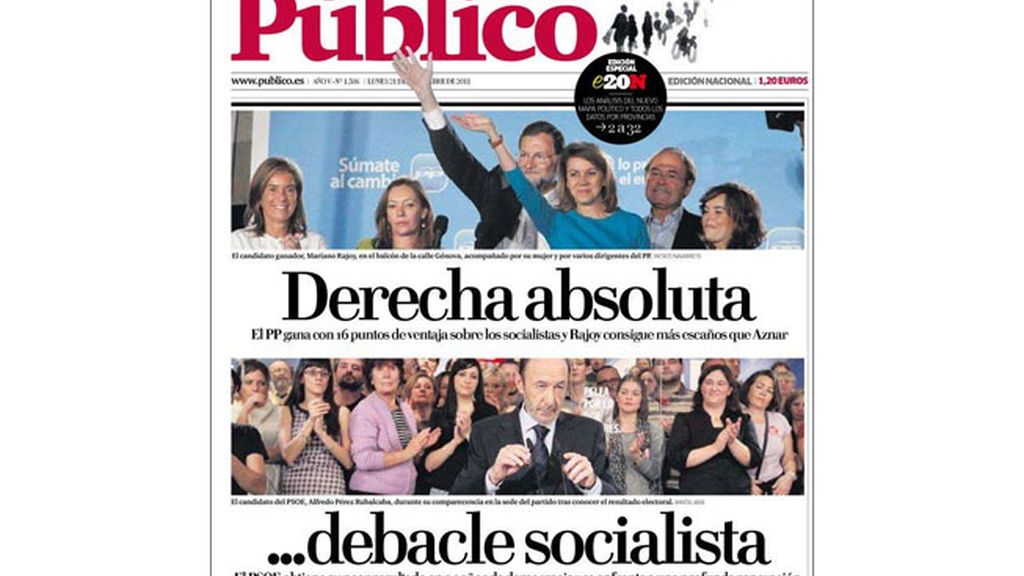 Todas las portadas sobre el resultado electoral