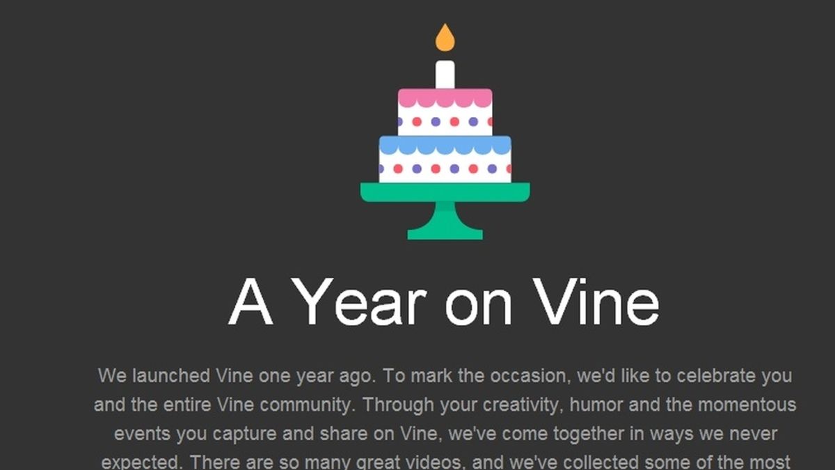 Primer aniversario de Vine