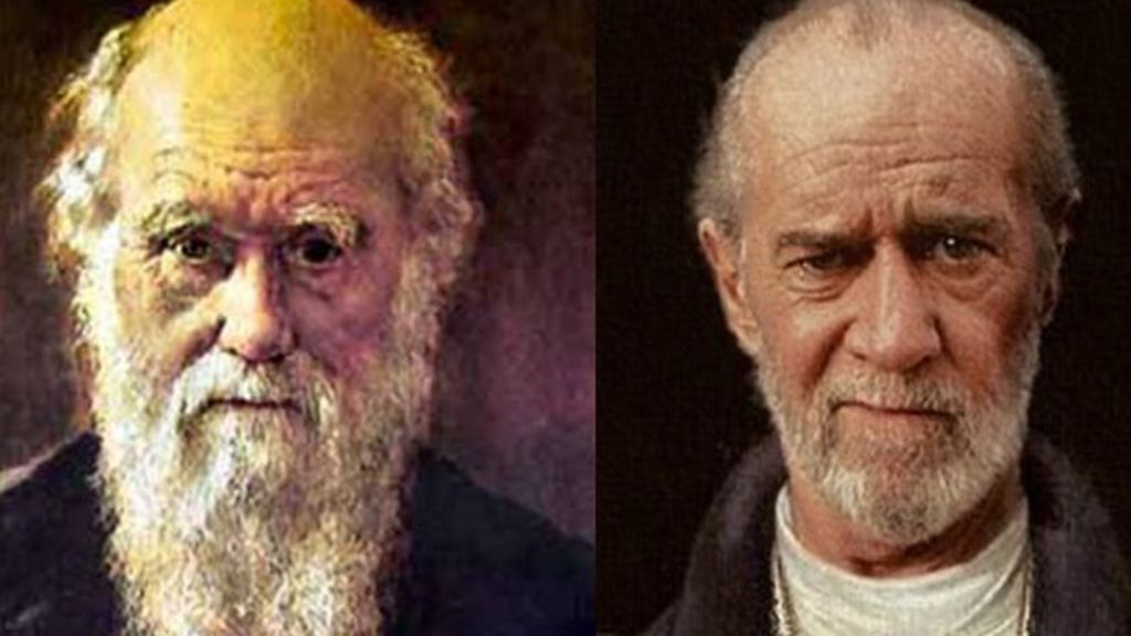 Charles Darwin y George Carlin
