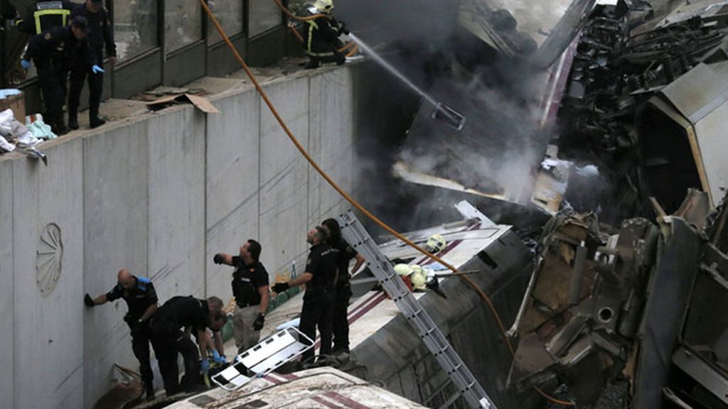 Descarrilamiento mortal de un tren en Santiago de Compostela