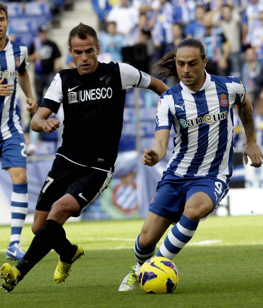 El Espanyol y el Málaga se enfrentan en Cornellá. Foto: EFE.