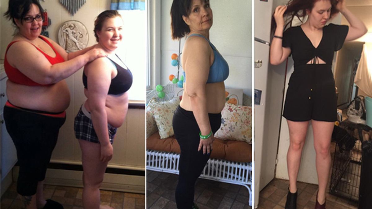 La lucha conjunta de una madre y su hija para lograr una increíble pérdida de peso