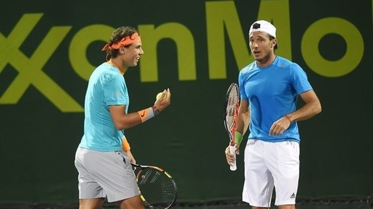 Nadal y Mónaco ganan su primer título de dobles en Doha